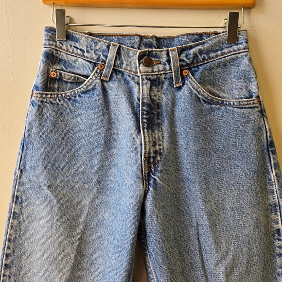 Vintage Levis 550 90's Orange Tab Relaxed Fit Tapered Leg Jeans W26 L32 - Picture 7 of 11